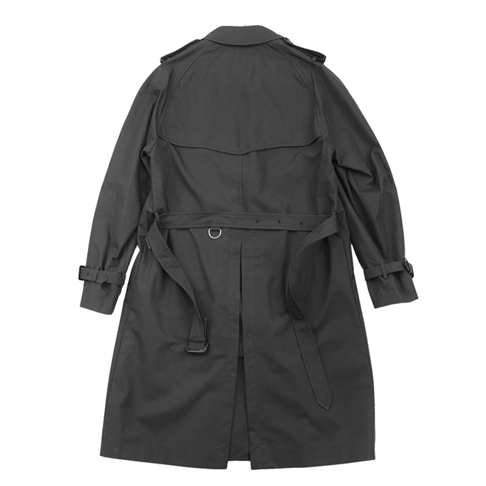 GUCCI coat [Outer material] 67% cotton, 33% nylon; [Lining] 100% silk; [Other material] 68% rayon, 32% silk; [Leather part] 100% cowhide black 572881 Women 40 Used Authentic