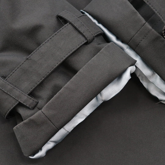 GUCCI coat [Outer material] 67% cotton, 33% nylon; [Lining] 100% silk; [Other material] 68% rayon, 32% silk; [Leather part] 100% cowhide black 572881 Women 40 Used Authentic