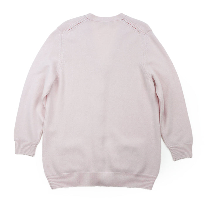 CELINE cardigan Cashmere 100% Light pink 2A21O152I Women M Used Authentic