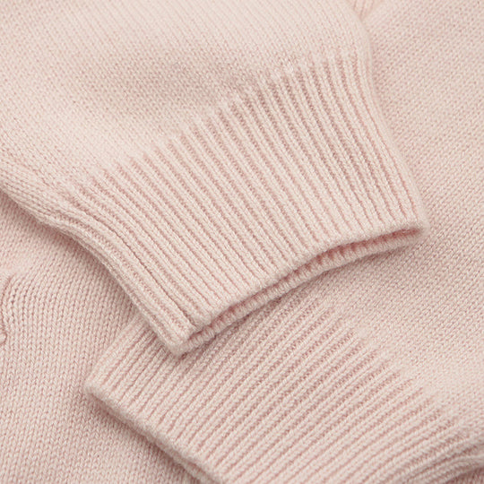 CELINE cardigan Cashmere 100% Light pink 2A21O152I Women M Used Authentic