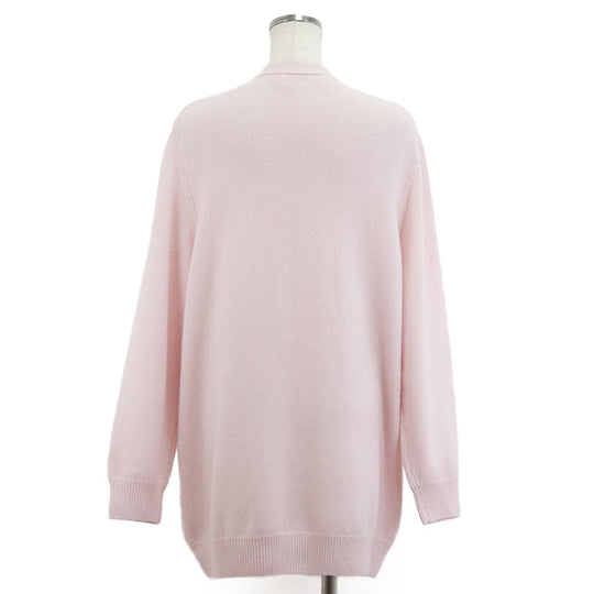 CELINE cardigan Cashmere 100% Light pink 2A21O152I Women M Used Authentic