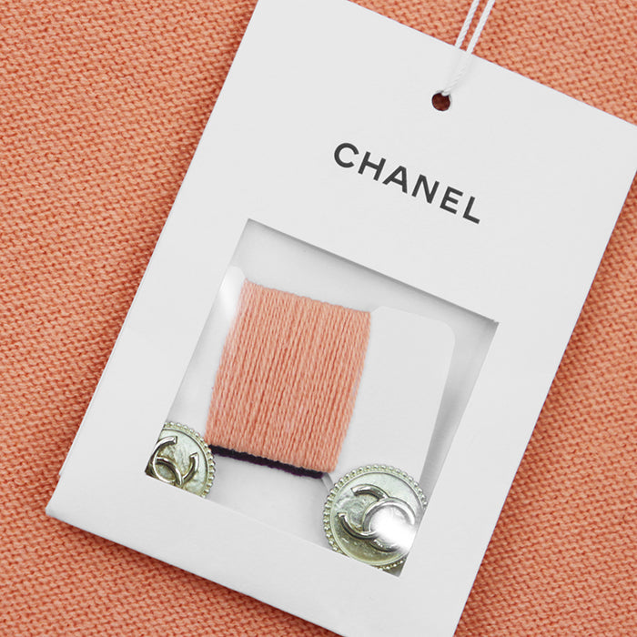 CHANEL skirt Cashmere 100% Orange Burgundy P64644 Women 36 Used Authentic