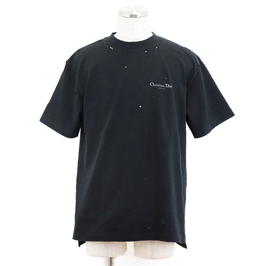 DIOR HOMME Short sleeve T-shirt cotton 100% black 343J636A0849 mens M Used Authentic