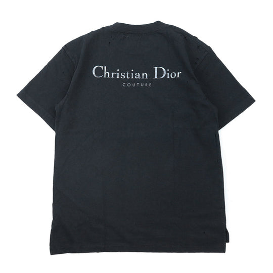 DIOR HOMME Short sleeve T-shirt cotton 100% black 343J636A0849 mens M Used Authentic