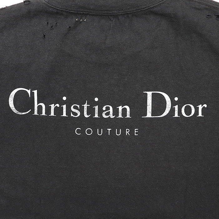 DIOR HOMME Short sleeve T-shirt cotton 100% black 343J636A0849 mens M Used Authentic