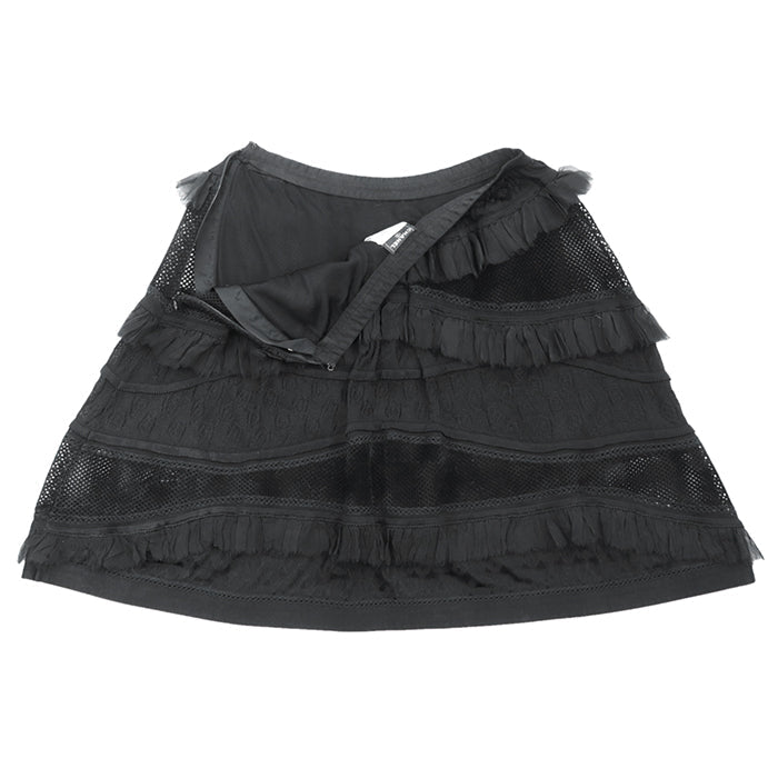 CHANEL skirt [Outer material] 95% rayon, 5% spandex [Lining] 76% nylon, 18% rayon black P31452 Women 38 Used Authentic