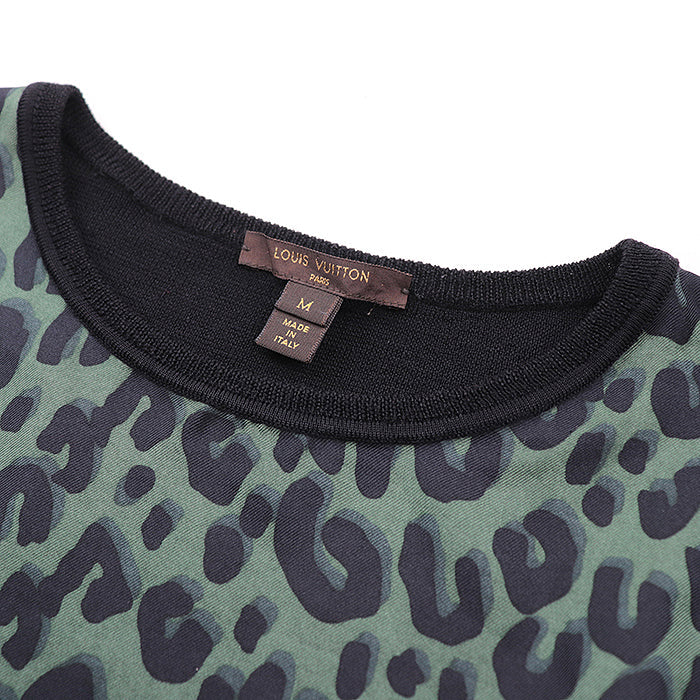 LOUIS VUITTON Cut 100% silk [Outer fabric] 100% wool black olives Women M Used Authentic