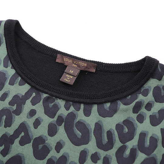 LOUIS VUITTON Cut 100% silk [Outer fabric] 100% wool black olives Women M Used Authentic