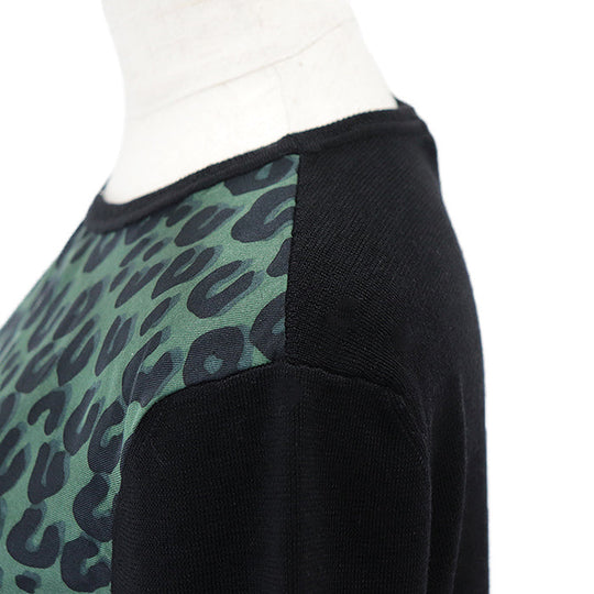LOUIS VUITTON Cut 100% silk [Outer fabric] 100% wool black olives Women M Used Authentic