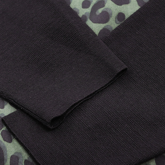LOUIS VUITTON Cut 100% silk [Outer fabric] 100% wool black olives Women M Used Authentic