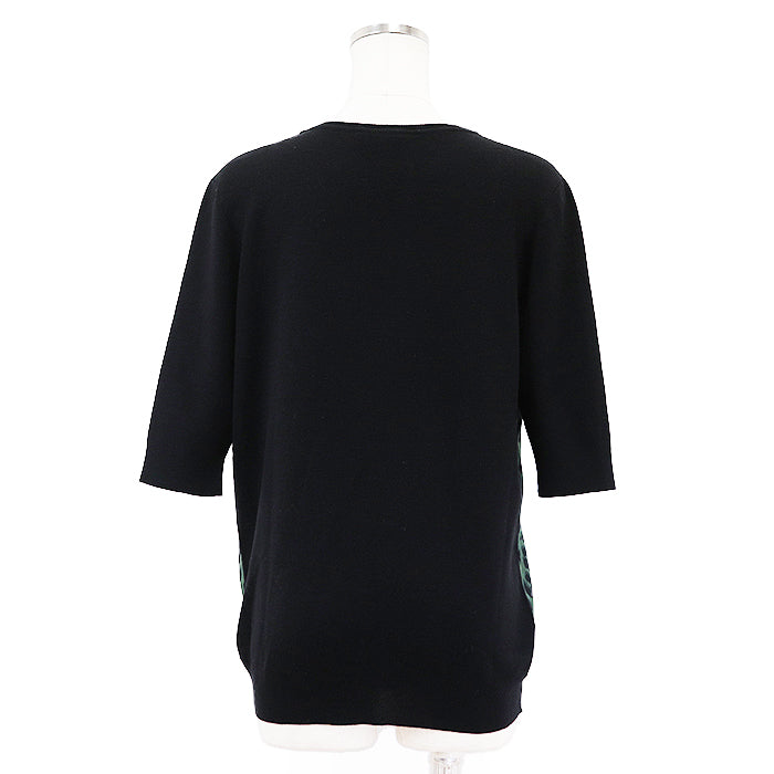 LOUIS VUITTON Cut 100% silk [Outer fabric] 100% wool black olives Women M Used Authentic