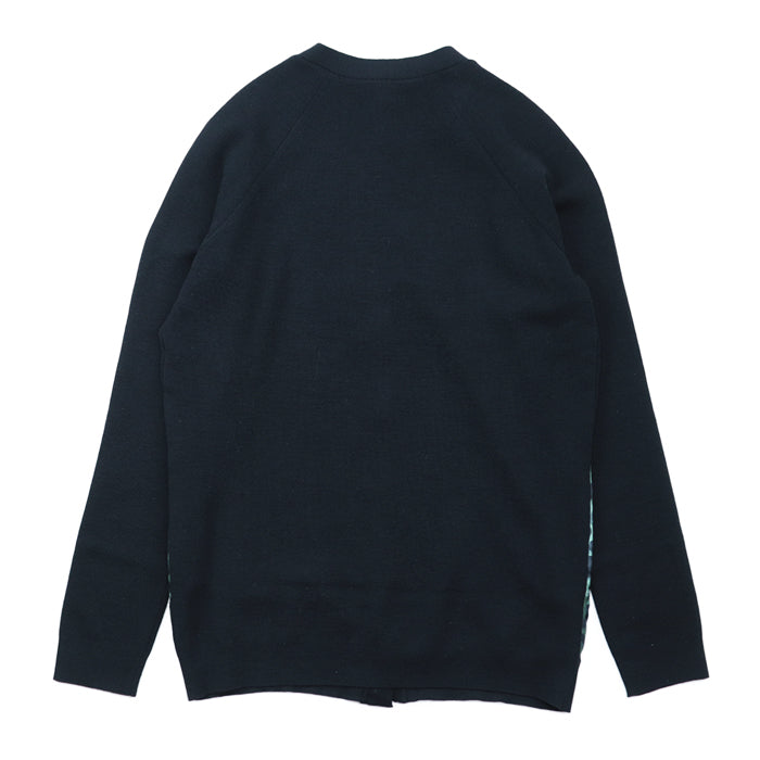 LOUIS VUITTON cardigan 100% silk [Outer fabric] 100% wool black olives Women M Used Authentic