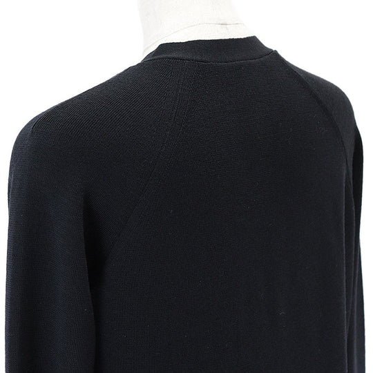 LOUIS VUITTON cardigan 100% silk [Outer fabric] 100% wool black olives Women M Used Authentic