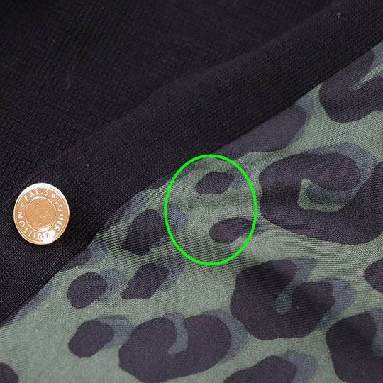 LOUIS VUITTON cardigan 100% silk [Outer fabric] 100% wool black olives Women M Used Authentic