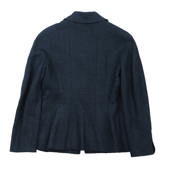 CHANEL Other outerwear [Outer material] 100% linen [Lining] 100% silk Dark navy Women 36 Used Authentic