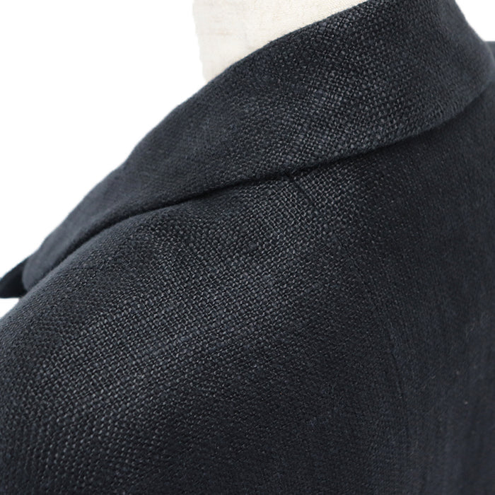 CHANEL Other outerwear [Outer material] 100% linen [Lining] 100% silk Dark navy Women 36 Used Authentic