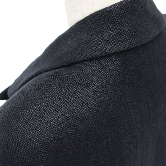 CHANEL Other outerwear [Outer material] 100% linen [Lining] 100% silk Dark navy Women 36 Used Authentic
