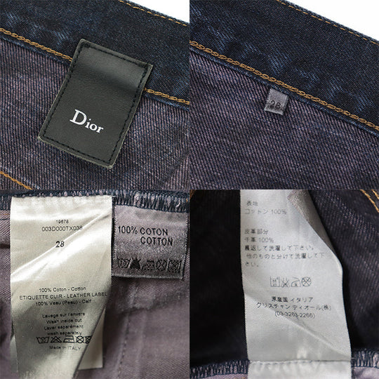 Dior Denim pants cotton 100% Indigo 003D000TX038 mens 28 Used Authentic