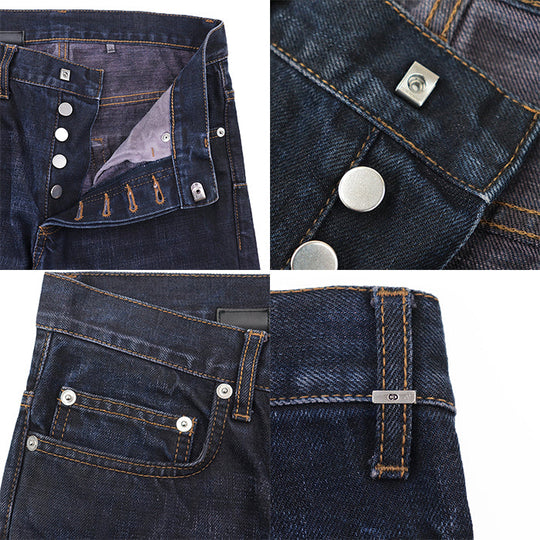 Dior Denim pants cotton 100% Indigo 003D000TX038 mens 28 Used Authentic