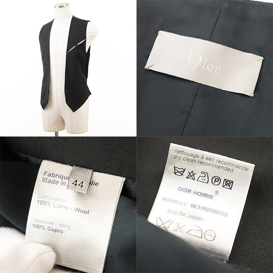 DIOR HOMME Best [Outer material] 100% wool [Lining] 100% cupra black 9E3160500559 mens 44 Used Authentic