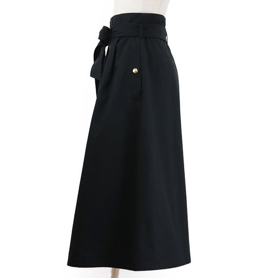 CELINE skirt cotton 100% black 2J375086I Women 42 Used Authentic