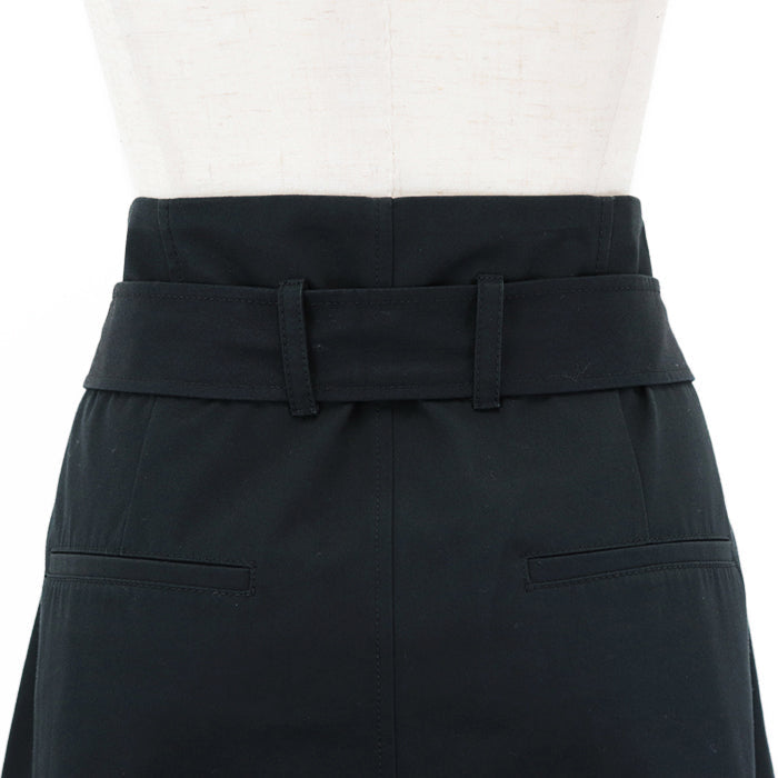 CELINE skirt cotton 100% black 2J375086I Women 42 Used Authentic