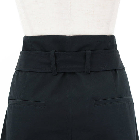 CELINE skirt cotton 100% black 2J375086I Women 42 Used Authentic