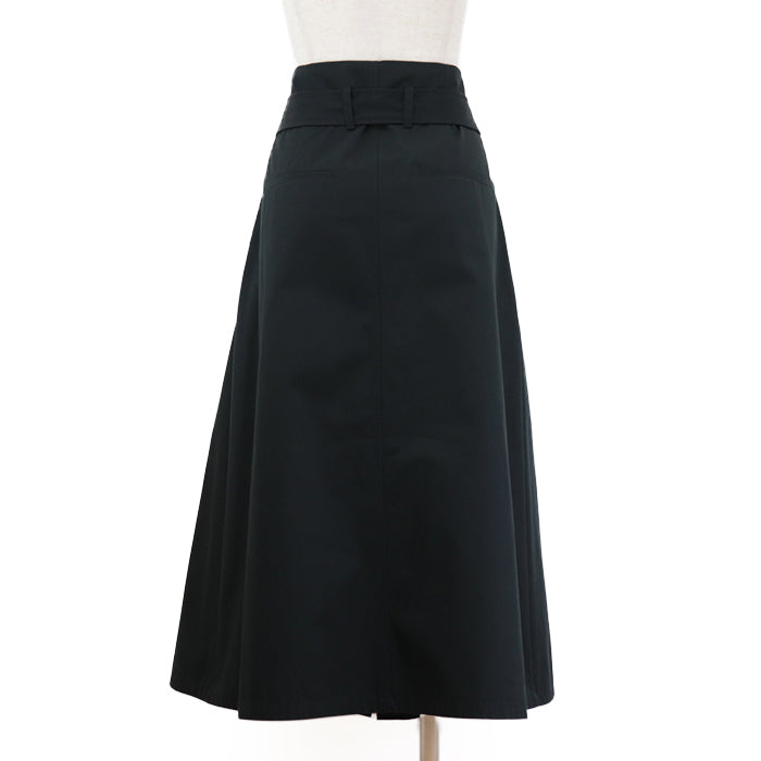 CELINE skirt cotton 100% black 2J375086I Women 42 Used Authentic