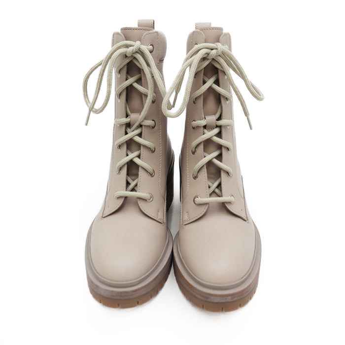 HERMES boots WS202129Z 2006 leather% nude Women 36 1/2 Used Authentic
