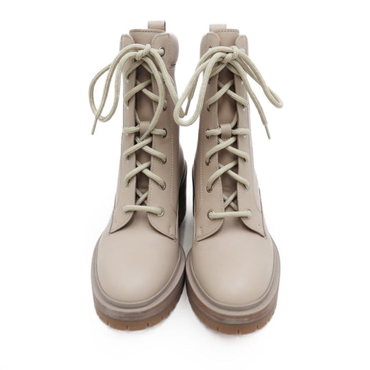 HERMES boots WS202129Z 2006 leather% nude Women 36 1/2 Used Authentic