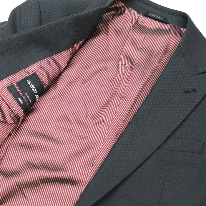 GIORGIO ARMANI suit Acetate 60%, Cupra 40% [Outer fabric] Wool 100% [Lining] Cupra 100% Charcoal gray mens 48R Used Authentic
