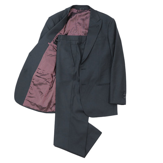 GIORGIO ARMANI suit Acetate 60%, Cupra 40% [Outer fabric] Wool 100% [Lining] Cupra 100% Charcoal gray mens 48R Used Authentic