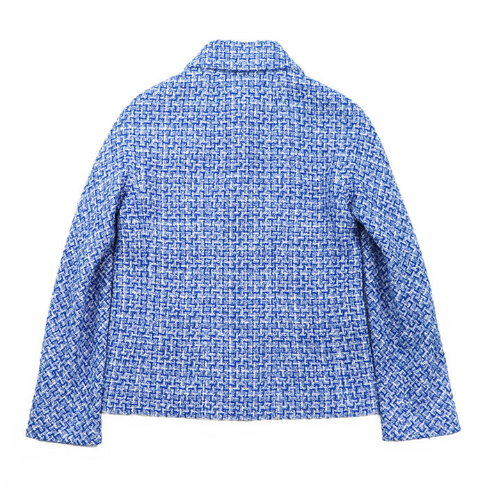 CHANEL Other outerwear [Outer material] 55% cotton, 33% polyester [Lining] 100% silk Blue, White P74428 Women 38 Used Authentic