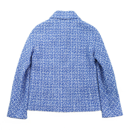 CHANEL Other outerwear [Outer material] 55% cotton, 33% polyester [Lining] 100% silk Blue, White P74428 Women 38 Used Authentic