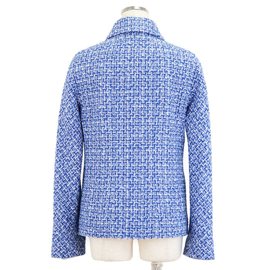 CHANEL Other outerwear [Outer material] 55% cotton, 33% polyester [Lining] 100% silk Blue, White P74428 Women 38 Used Authentic