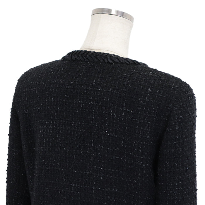 CHANEL setup [Outer material] 86% wool, 10% nylon [Lining] 100% silk black P39053/P39069 Women 38|36 Used Authentic