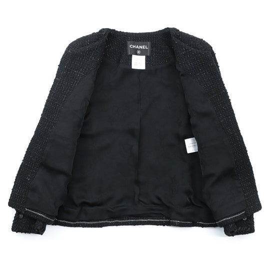 CHANEL setup [Outer material] 86% wool, 10% nylon [Lining] 100% silk black P39053/P39069 Women 38|36 Used Authentic