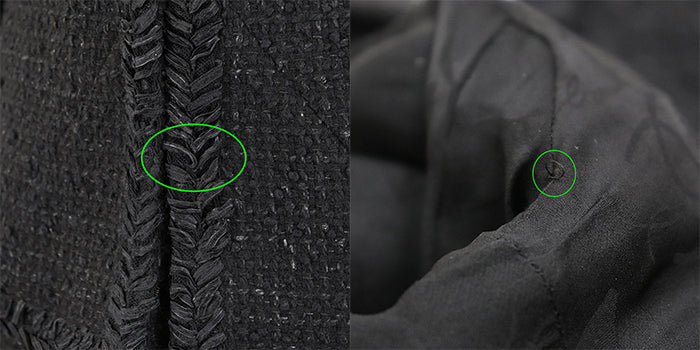 CHANEL setup [Outer material] 86% wool, 10% nylon [Lining] 100% silk black P39053/P39069 Women 38|36 Used Authentic