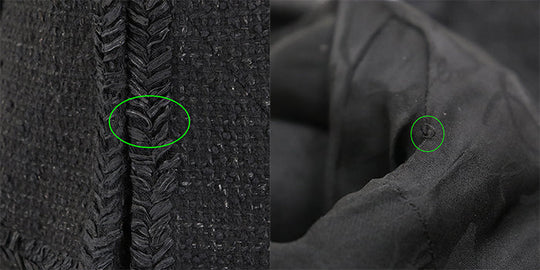 CHANEL setup [Outer material] 86% wool, 10% nylon [Lining] 100% silk black P39053/P39069 Women 38|36 Used Authentic
