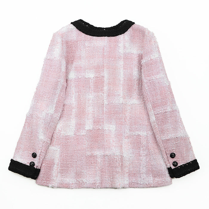 CHANEL Other outerwear [Outer material] 77% cotton, 23% polyamide [Lining] 64% cotton, 36% silk Pink black P71876 Virginie Viard period Women 38 Used Authentic