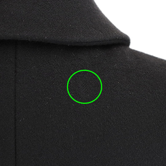 GUCCI coat Belt: 58% rayon, 38% cotton, 4% polyester [Outer fabric] 100% wool [Lining] 71% acetate, 29% silk [Other fabric] 50% rayon, 50% cotton black red blue 448610 ZHW03 Women 40 Used Authentic