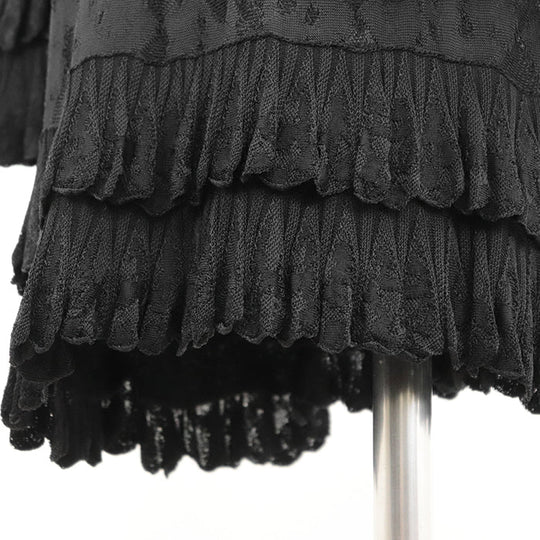 CHANEL one piece 100% viscose black P63292 Women 38 Used Authentic