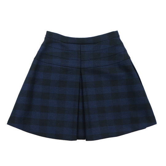Christian Dior skirt [Outer material] 90% wool, 10% nylon [Lining] 100% silk blue-black 7H21304A1152 Women 42 Used Authentic