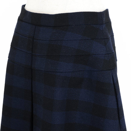 Christian Dior skirt [Outer material] 90% wool, 10% nylon [Lining] 100% silk blue-black 7H21304A1152 Women 42 Used Authentic
