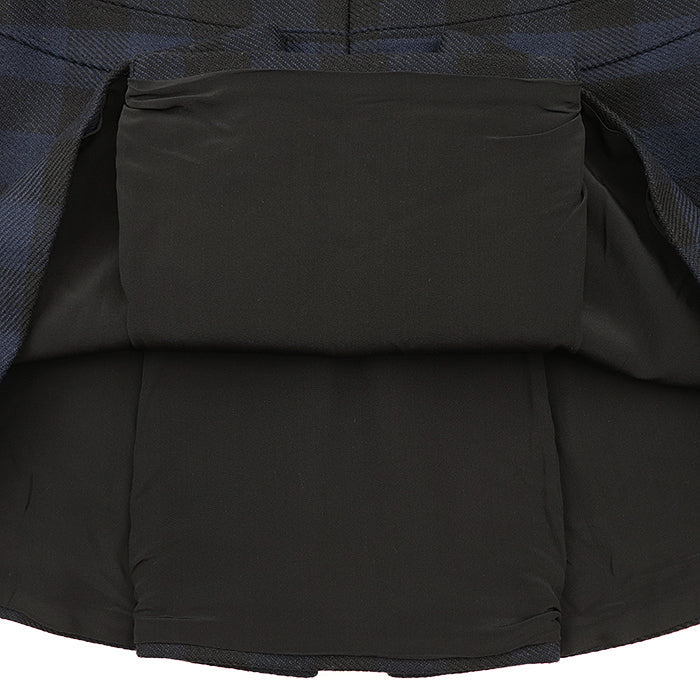 Christian Dior skirt [Outer material] 90% wool, 10% nylon [Lining] 100% silk blue-black 7H21304A1152 Women 42 Used Authentic