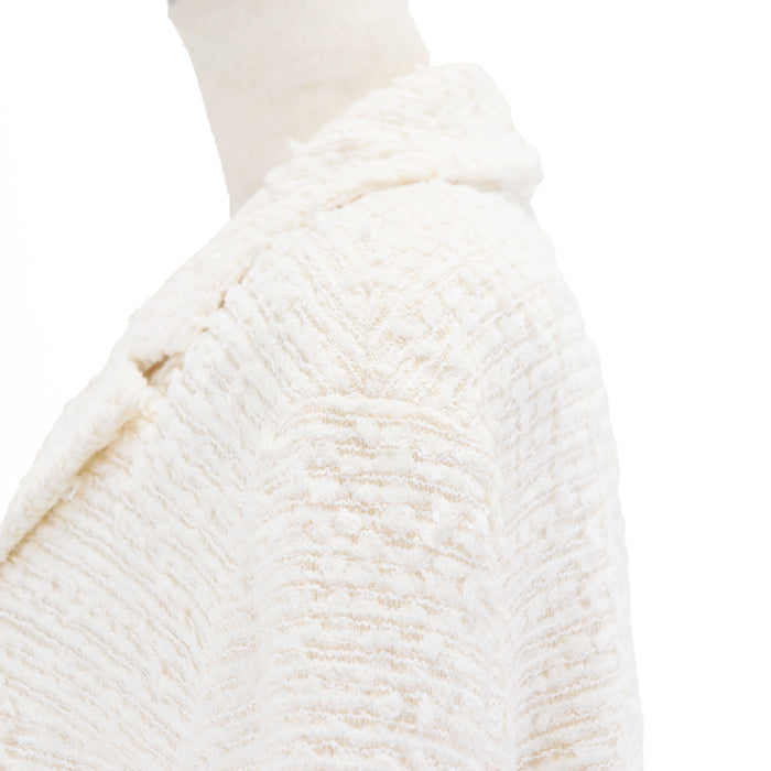 CHANEL Other outerwear [Outer material] 58% nylon, 31% cotton [Lining] 100% silk Ivory Jacket P56048 Women 40 Used Authentic