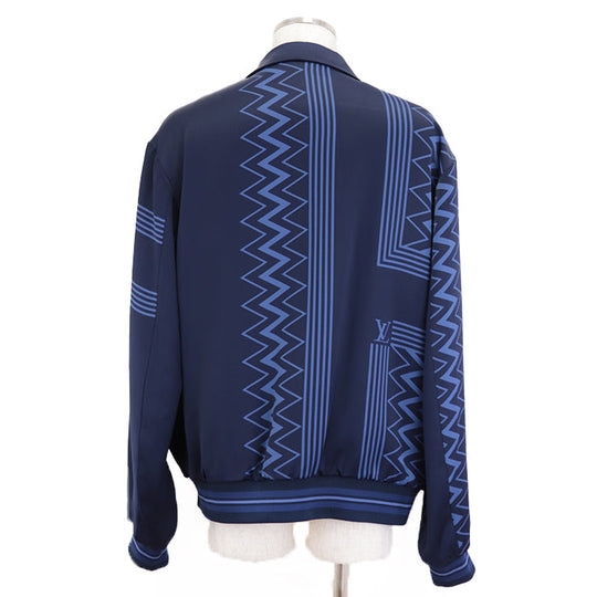 LOUIS VUITTON Blouson [Outer material] 100% rayon [Lining] 100% cupra [Filling] 100% polyester Navy RM222V MW1 HNB20E mens 54 Used Authentic