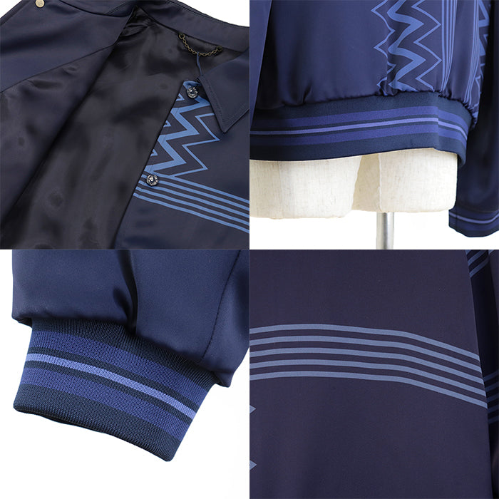 LOUIS VUITTON Blouson [Outer material] 100% rayon [Lining] 100% cupra [Filling] 100% polyester Navy RM222V MW1 HNB20E mens 54 Used Authentic