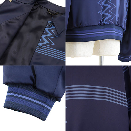 LOUIS VUITTON Blouson [Outer material] 100% rayon [Lining] 100% cupra [Filling] 100% polyester Navy RM222V MW1 HNB20E mens 54 Used Authentic