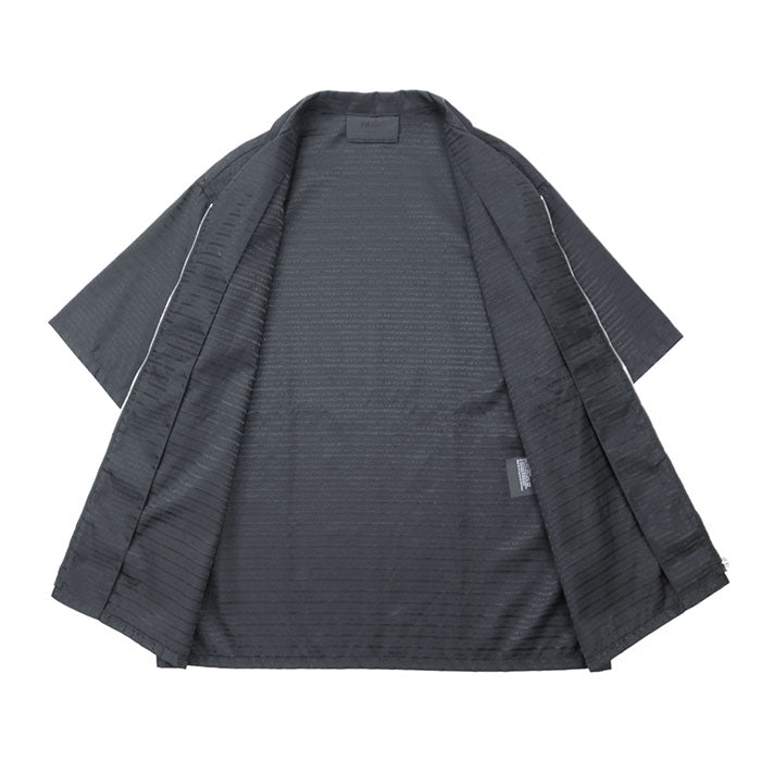 PRADA Short sleeve shirt SC620 S222 11FC 100% recycled polyamide [Leather part] 100% calf leather black mens M Used Authentic